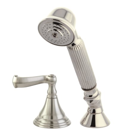 Kingston Brass Tub Filler, Brushed Nickel, Deck KSK5368FLTR